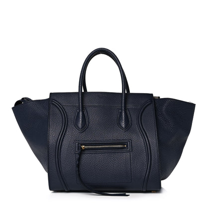 Celine Bullhide Calfskin Medium Phantom Luggage Navy Blue 1 of 14