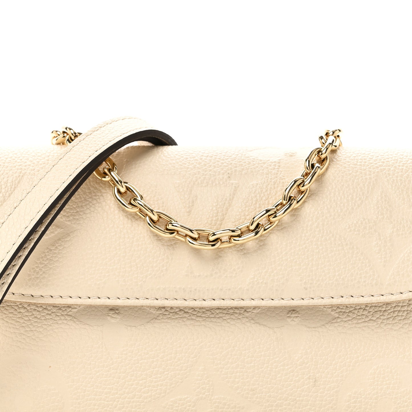 Empreinte Monogram Giant Ivy Wallet On Chain Cream