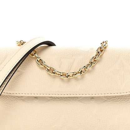 Louis Vuitton Empreinte Monogram Giant Ivy Wallet On Chain Cream 7 of 9