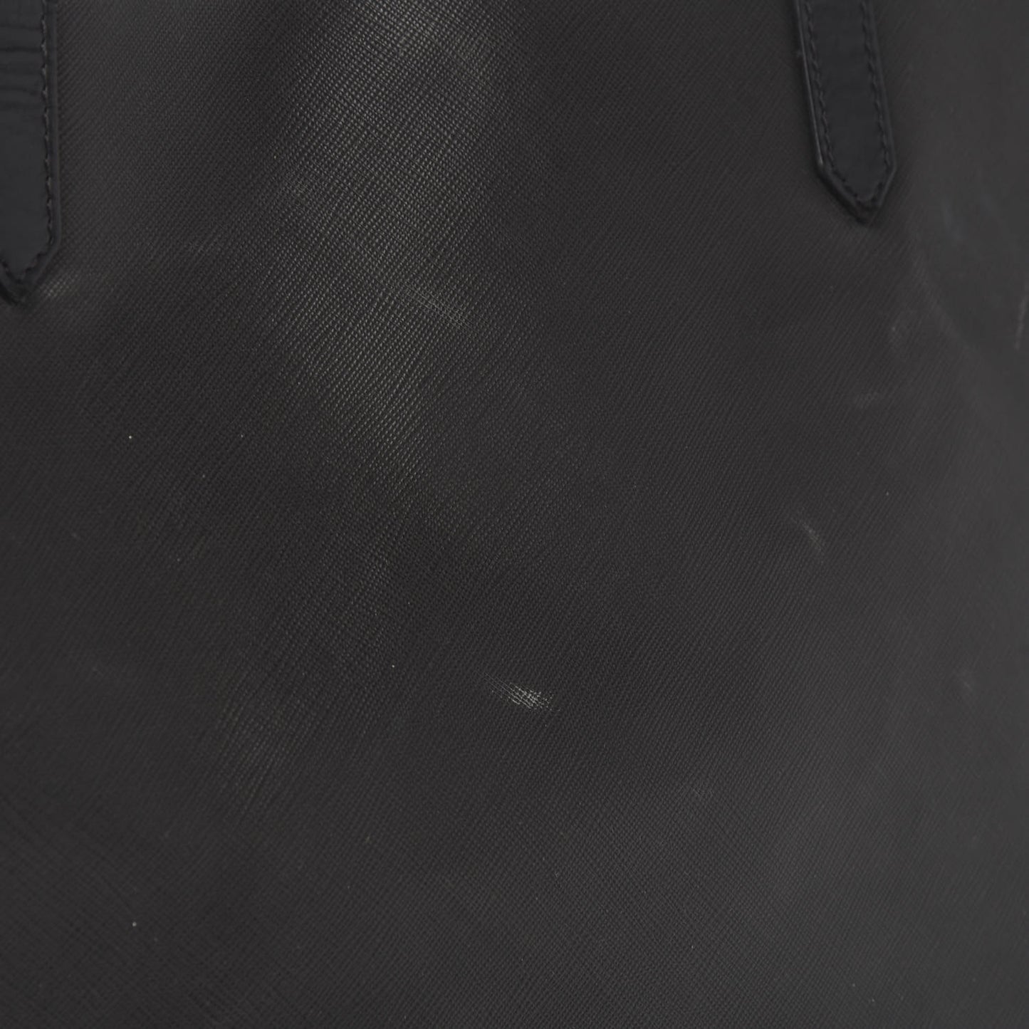 Textured Coated Canvas Rottweiler Pint Large Antigona Tote Black