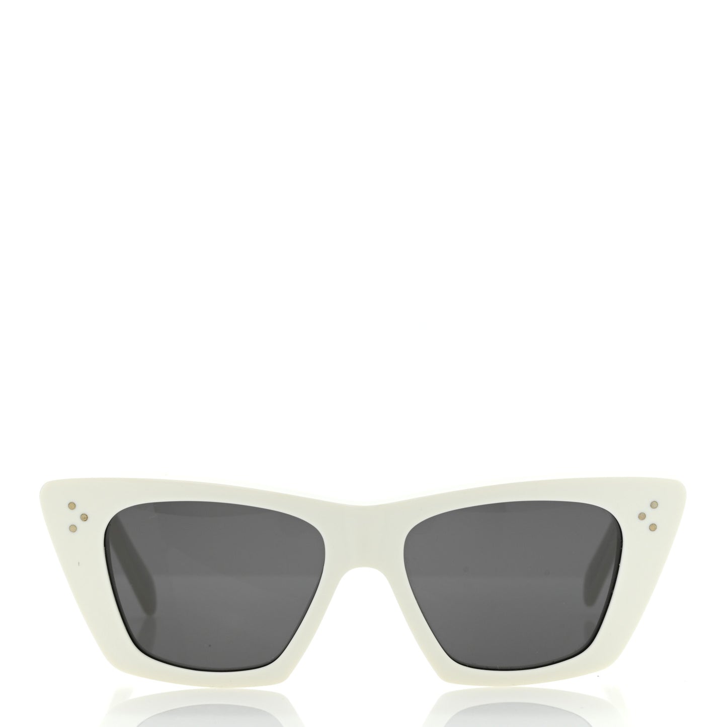 Acetate Cat Eye Sunglasses CL40187I White