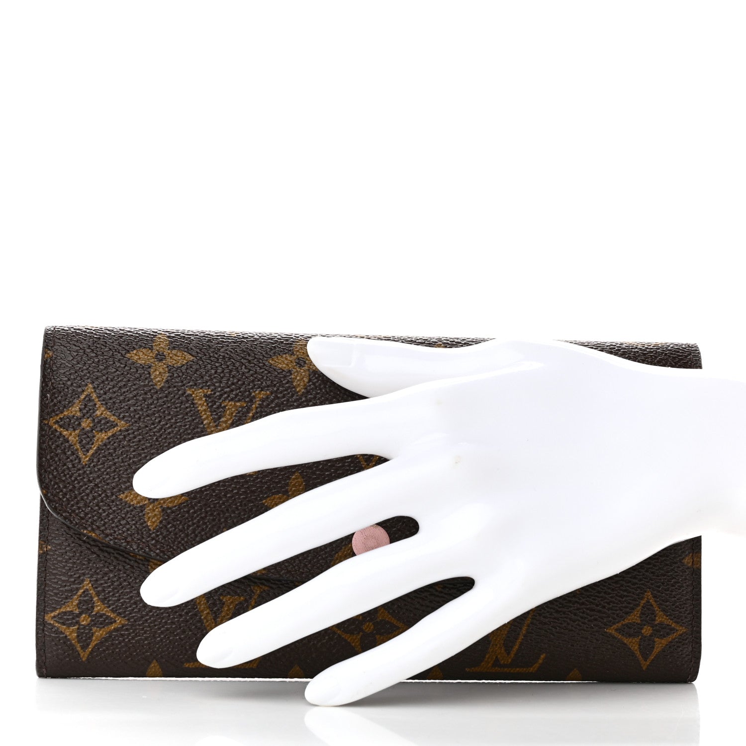 Louis Vuitton Monogram Emilie Wallet Rose Ballerine 2 of 13