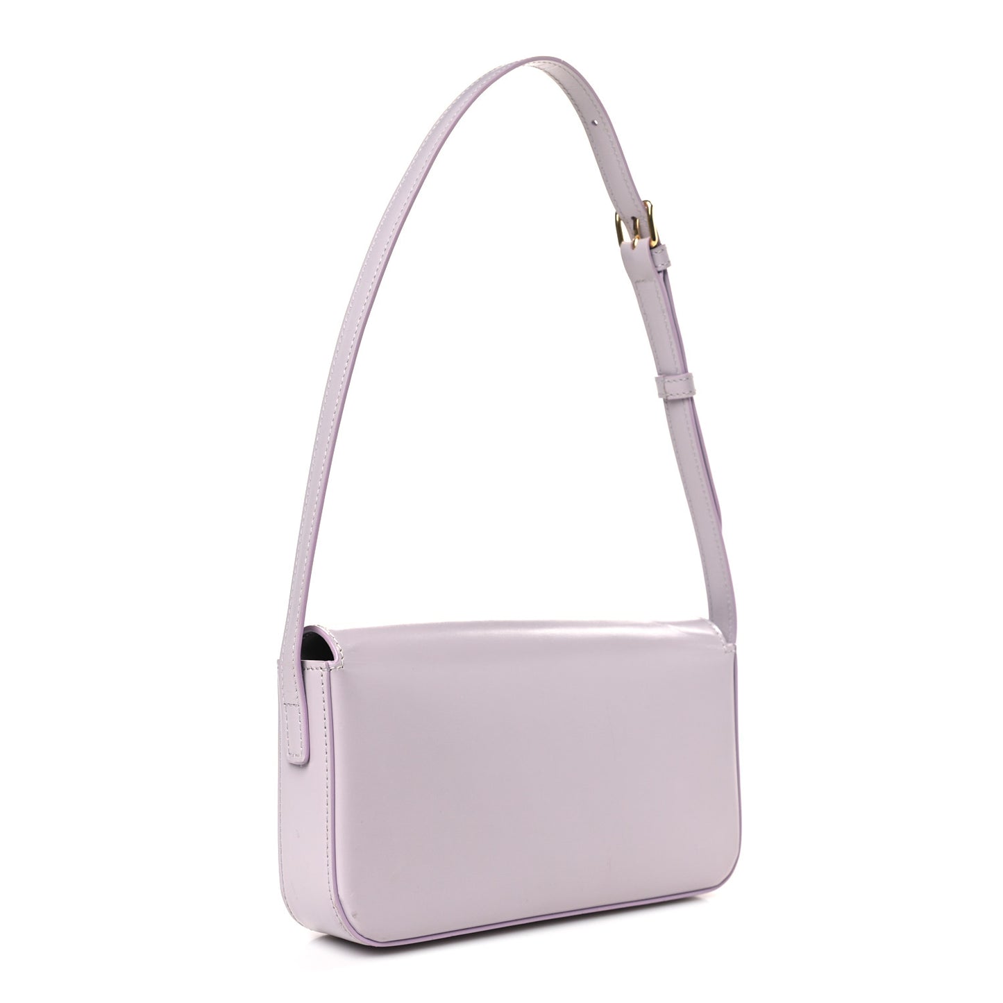 Shiny Calfskin Triomphe Shoulder Bag Light Lilac
