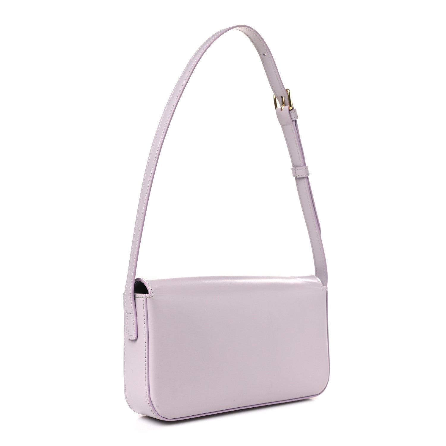 Celine Shiny Calfskin Triomphe Shoulder Bag Light Lilac 3 of 9
