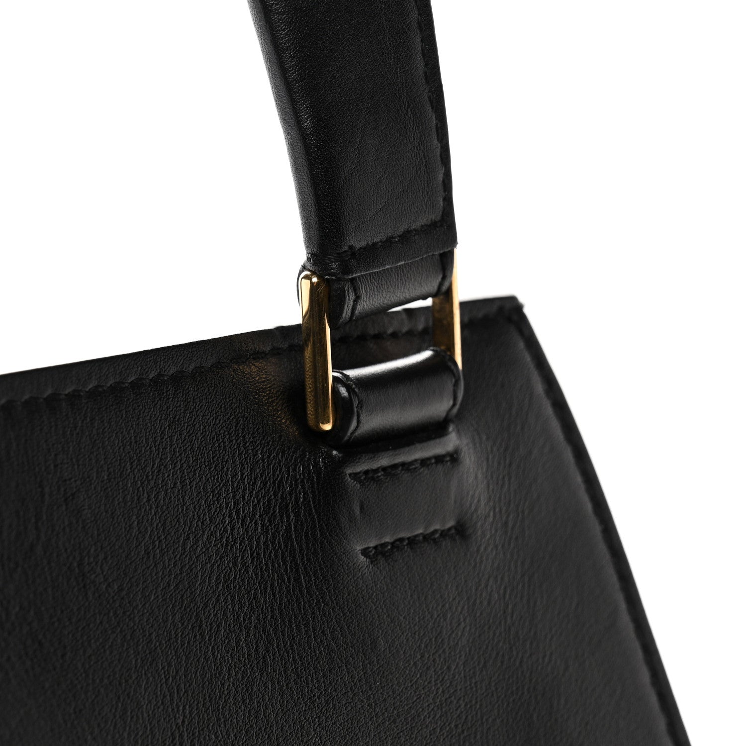 Celine Smooth Calfskin Medium Bi-Color Edge Shoulder Bag Black Beige 11 of 11