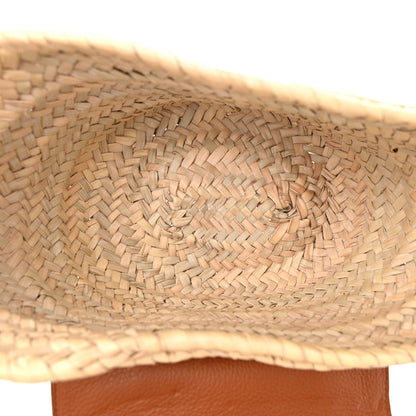 Chloe Raffia Calfskin Marcie Basket Tan 5 of 11