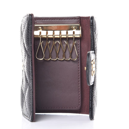 Chanel Caviar Quilted 6 Key Holder Black 5 of 7