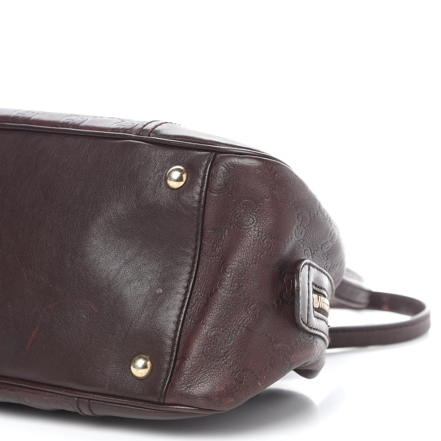 Gucci Guccissima Small Princy Satchel Brown 8 of 10