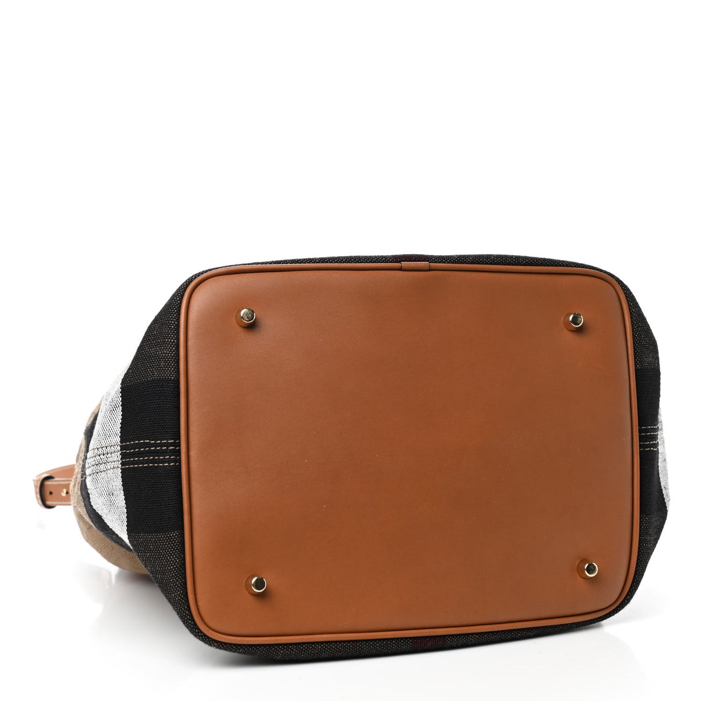 Canvas Mega Check Medium Ashby Hobo Saddle Brown