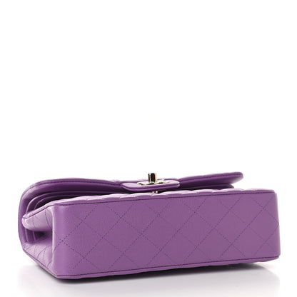 Chanel Caviar Quilted Small Double Flap Purple 3 of 10