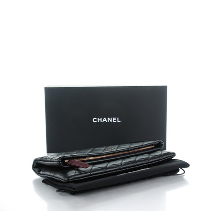 Chanel Lambskin Quilted CC Beauty Clutch Black 4 of 8