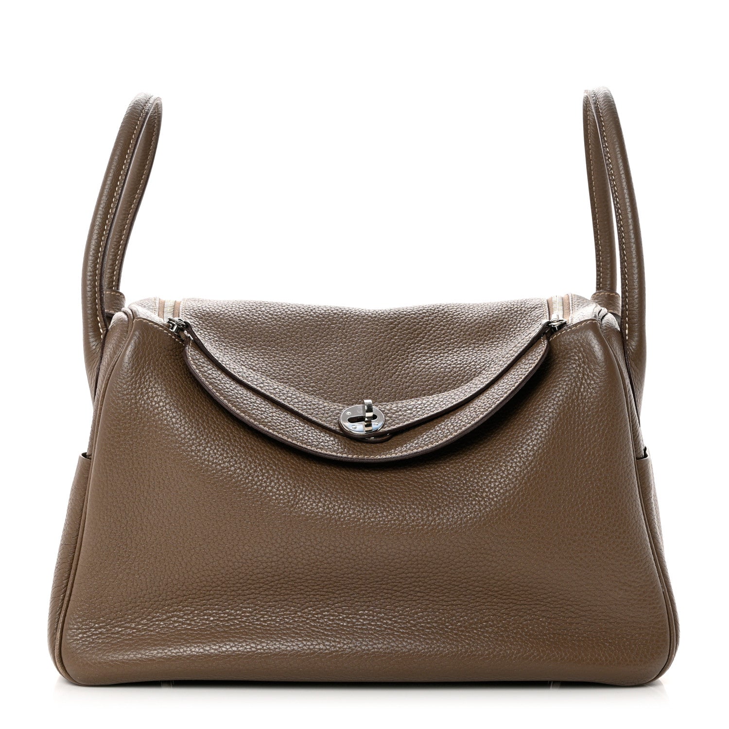 Hermes Taurillon Clemence Lindy 34 Etoupe 1 of 12