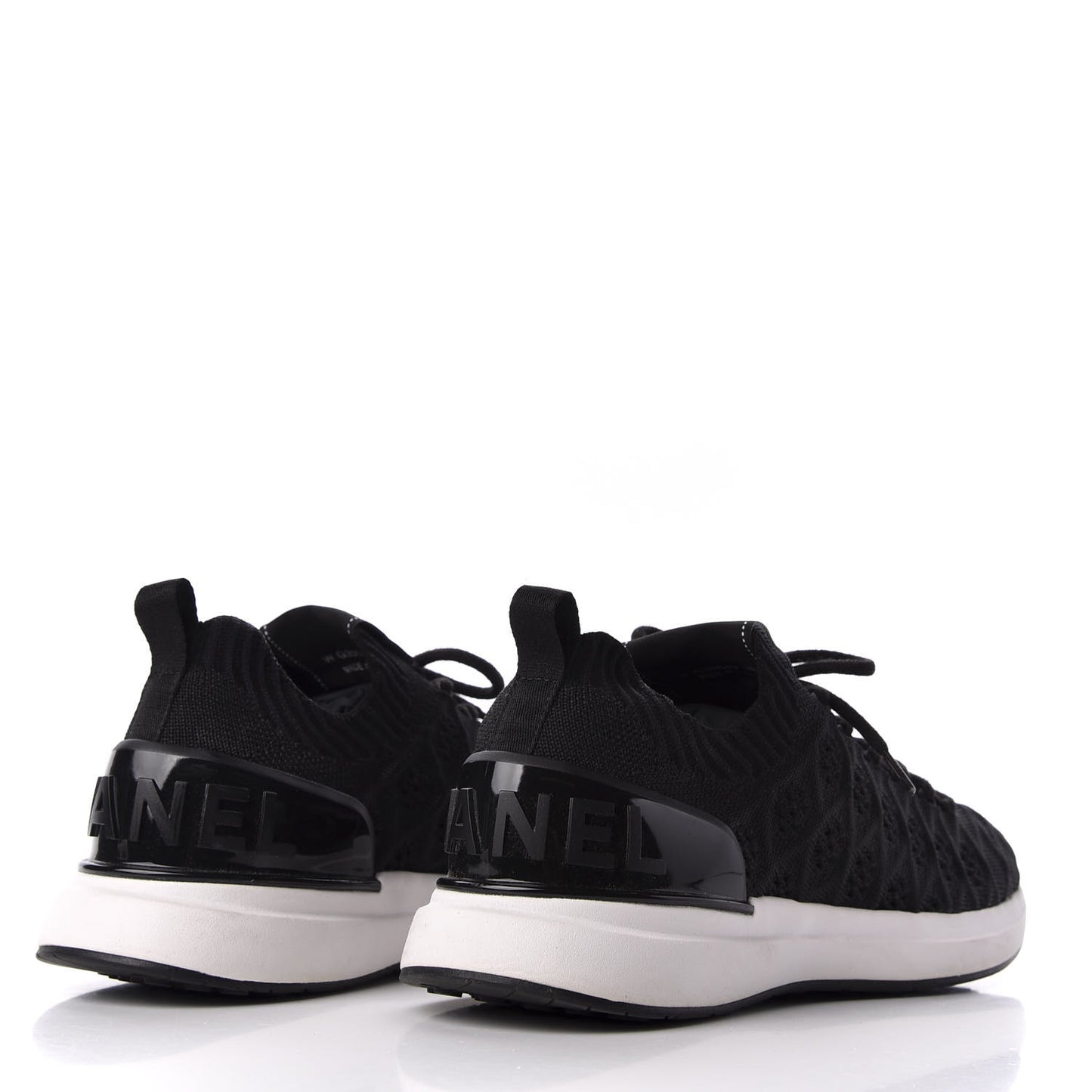 Fabric Logo Sneakers 38 Black