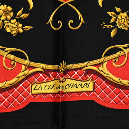 Hermes Jacquard Silk La Cle Des Champs Scarf 90 2 of 7