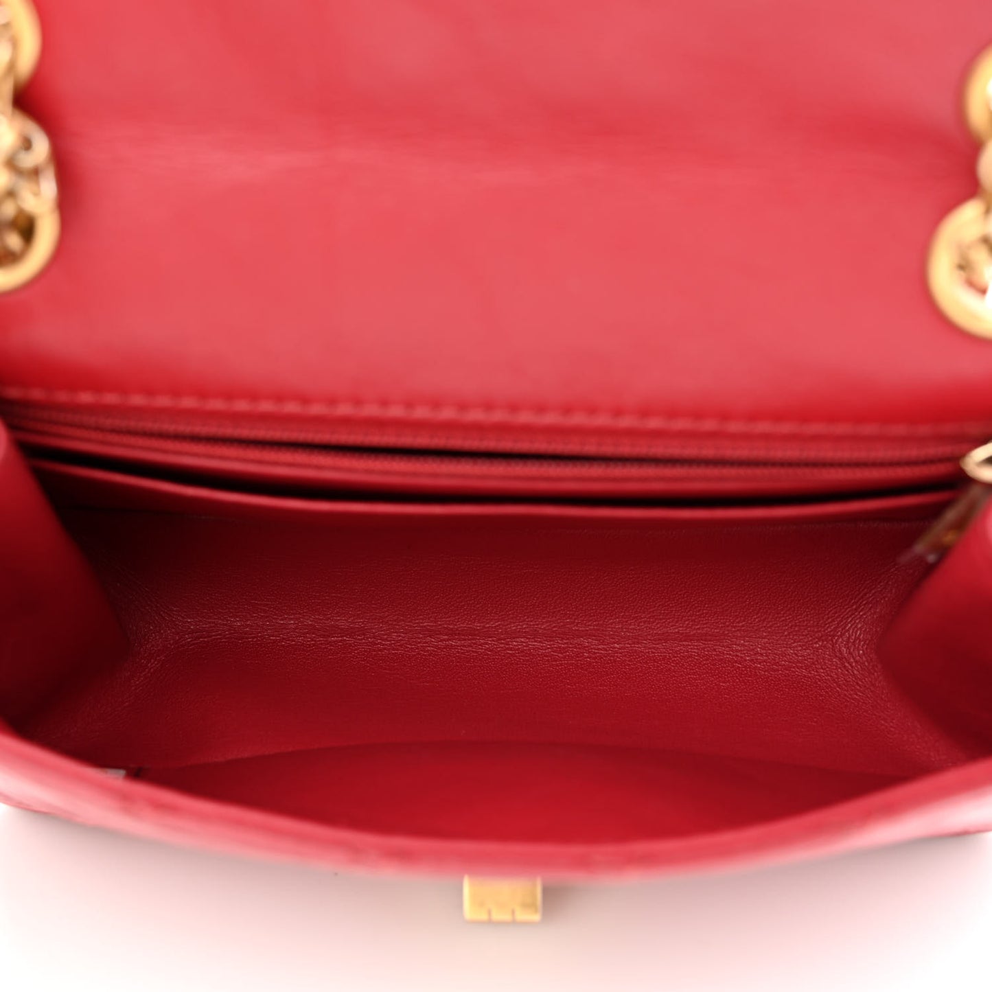 Aged Calfskin Quilted 2.55 Reissue Mini Flap Red
