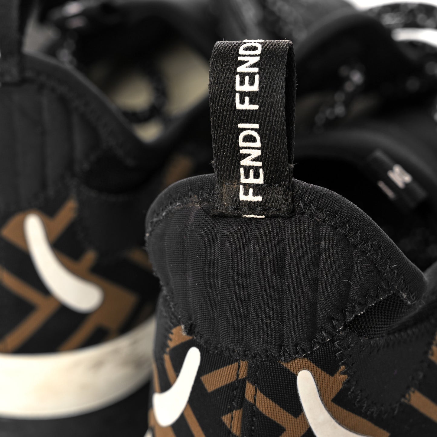 Technical Mesh Lycra FFreedom Patchwork Sneakers 39 Black Tobacco