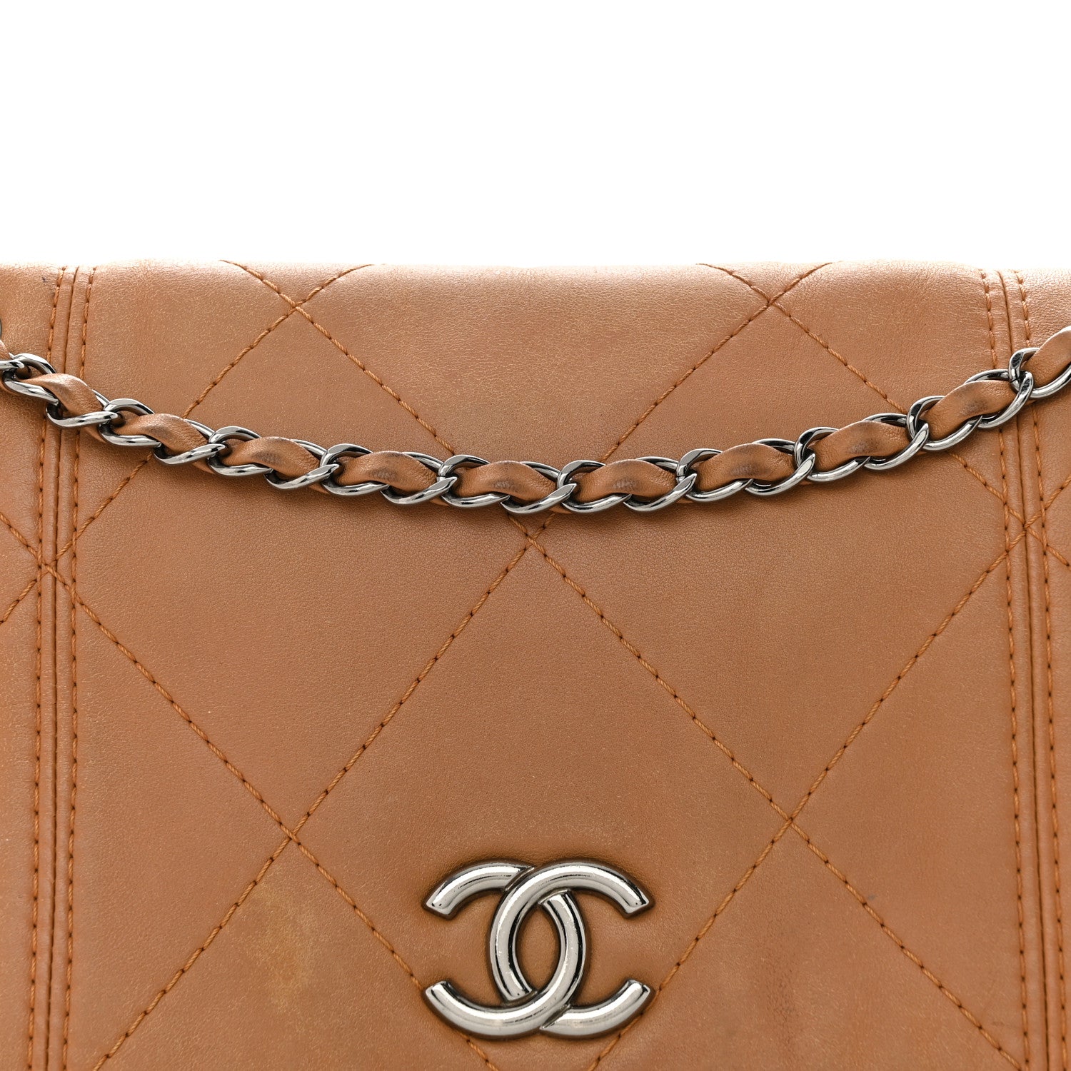 Chanel Lambskin Quilted Large Soft Touch Flap Beige 9 of 19