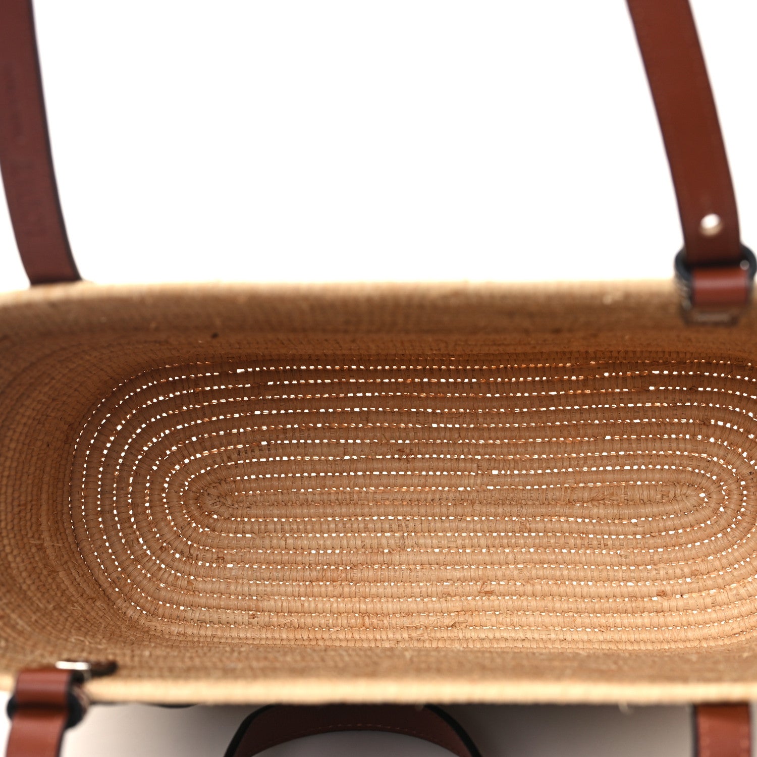 Loewe Raffia Small Square Basket Tote Bag Natural Tan 5 of 9