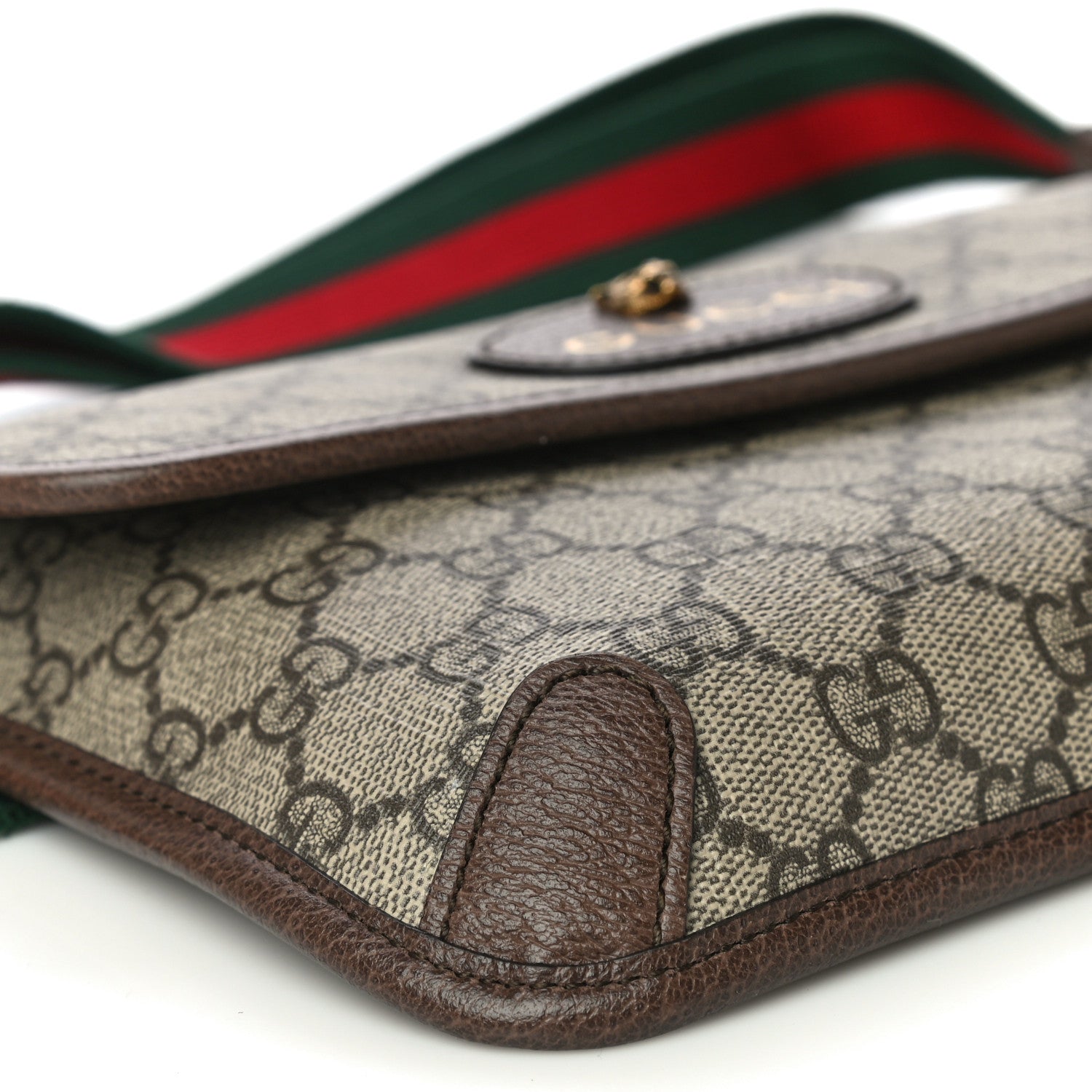 Gucci GG Supreme Monogram Neo Vintage Web Belt Bag Brown 5 of 16