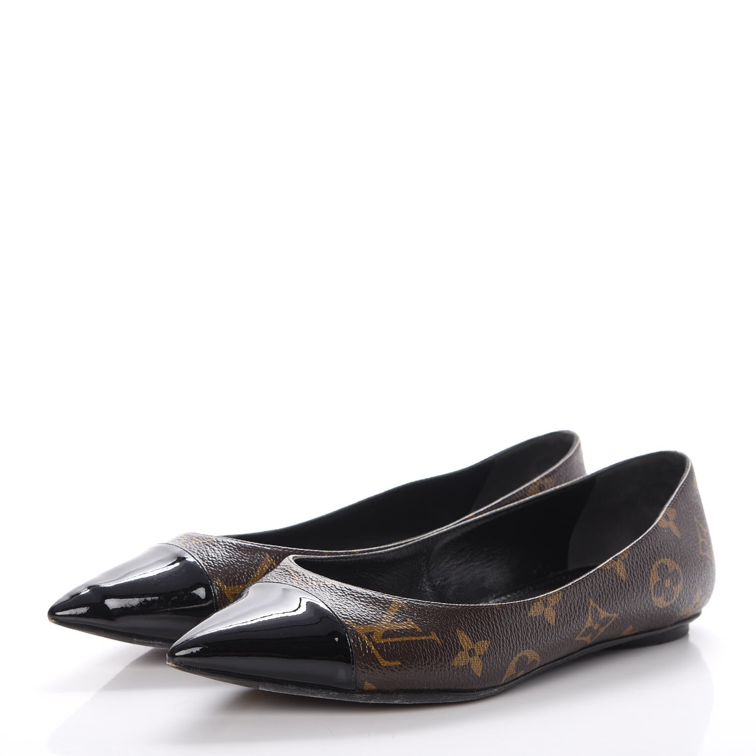 Louis Vuitton Patent Monogram Fetish Ballerina Flats 37 3 of 13