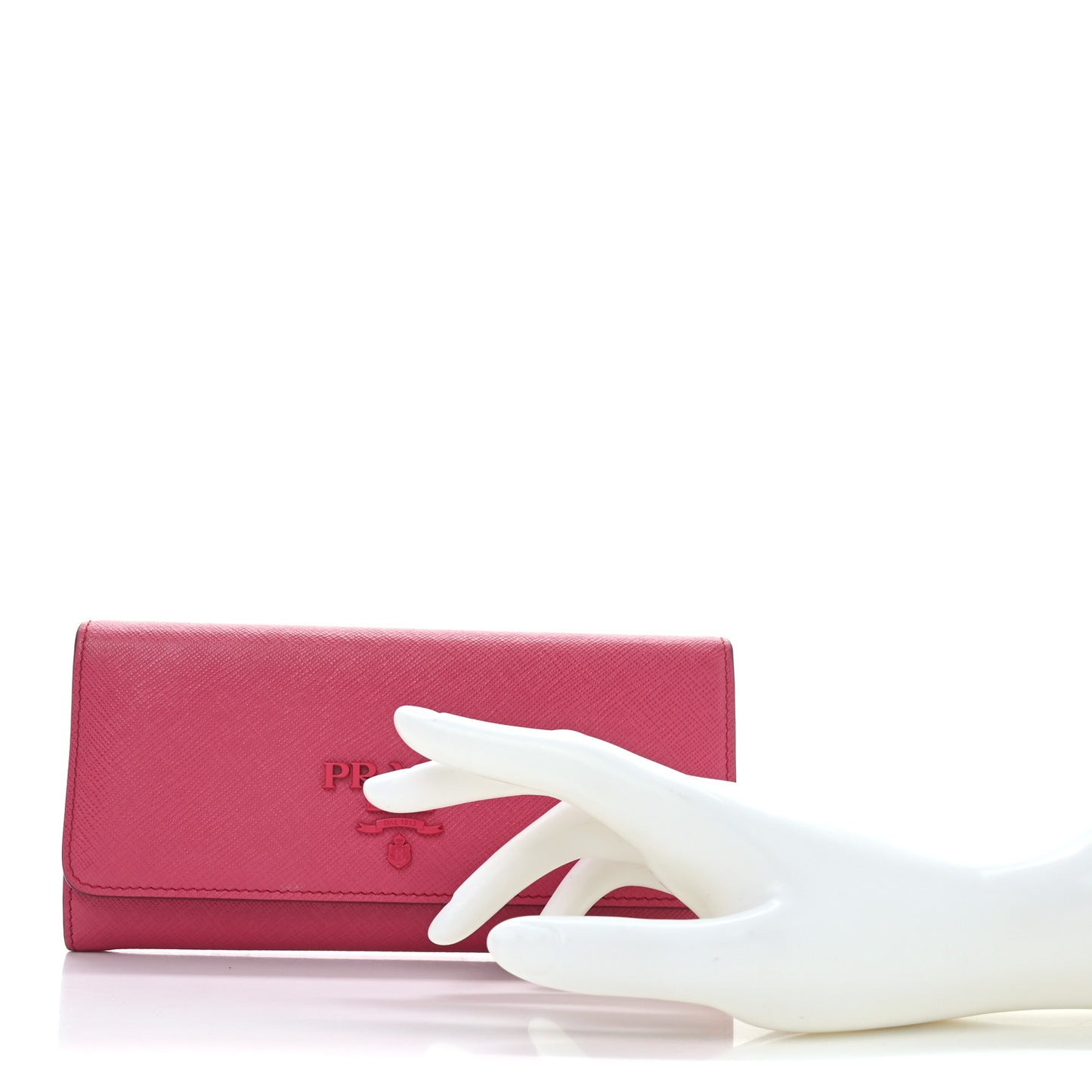 Saffiano Monochrome Continental Wallet Pink