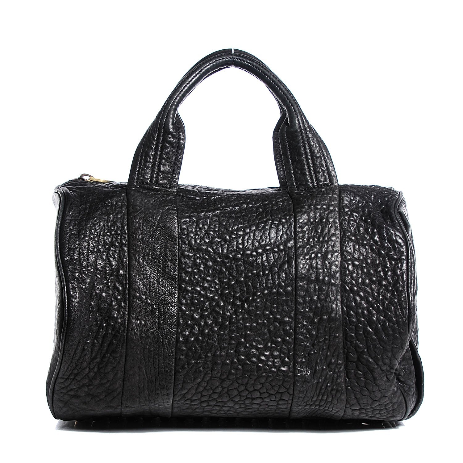 Alexander Wang Pebbled Lambskin Rocco Black Antique Brass Hardware 1 of 6