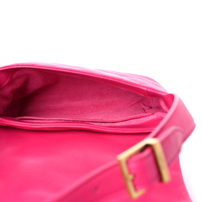 Saint Laurent Lambskin Quilted Le 57 Diamond Shoulder Bag Lipstick Fuchsia 5 of 8