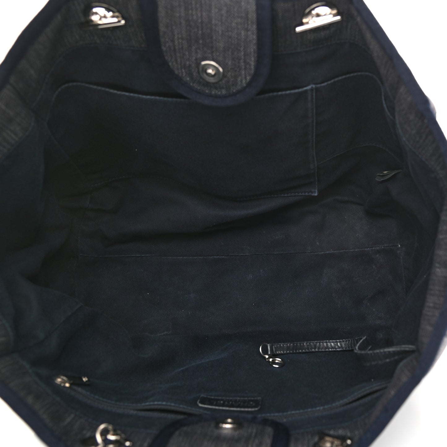 Denim Medium Deauville Tote Dark Blue