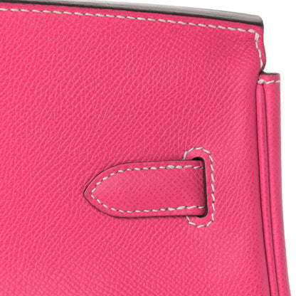 Hermes Epsom Candy Birkin 35 Rose Tyrien Rubis 10 of 43