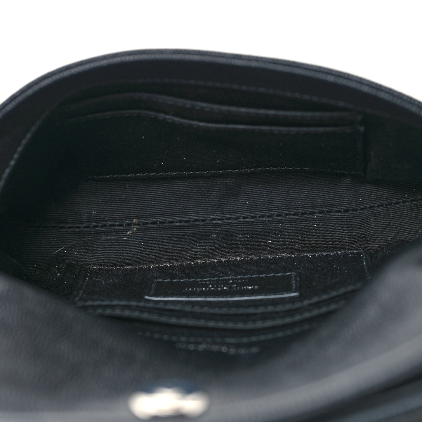 Grain De Poudre Monogram Toy West Hollywood Fold-Over Bag Black