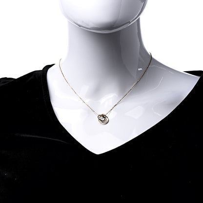 Cartier 18K Pink Yellow White Gold Baby Trinity Pendant Necklace 2 of 9