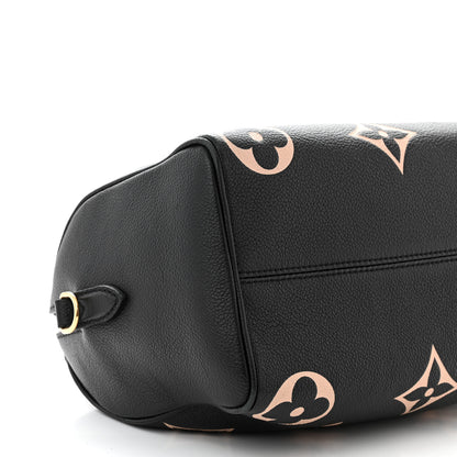 Louis Vuitton Empreinte Monogram Giant Speedy Bandouliere 25 Black Beige 8 of 11
