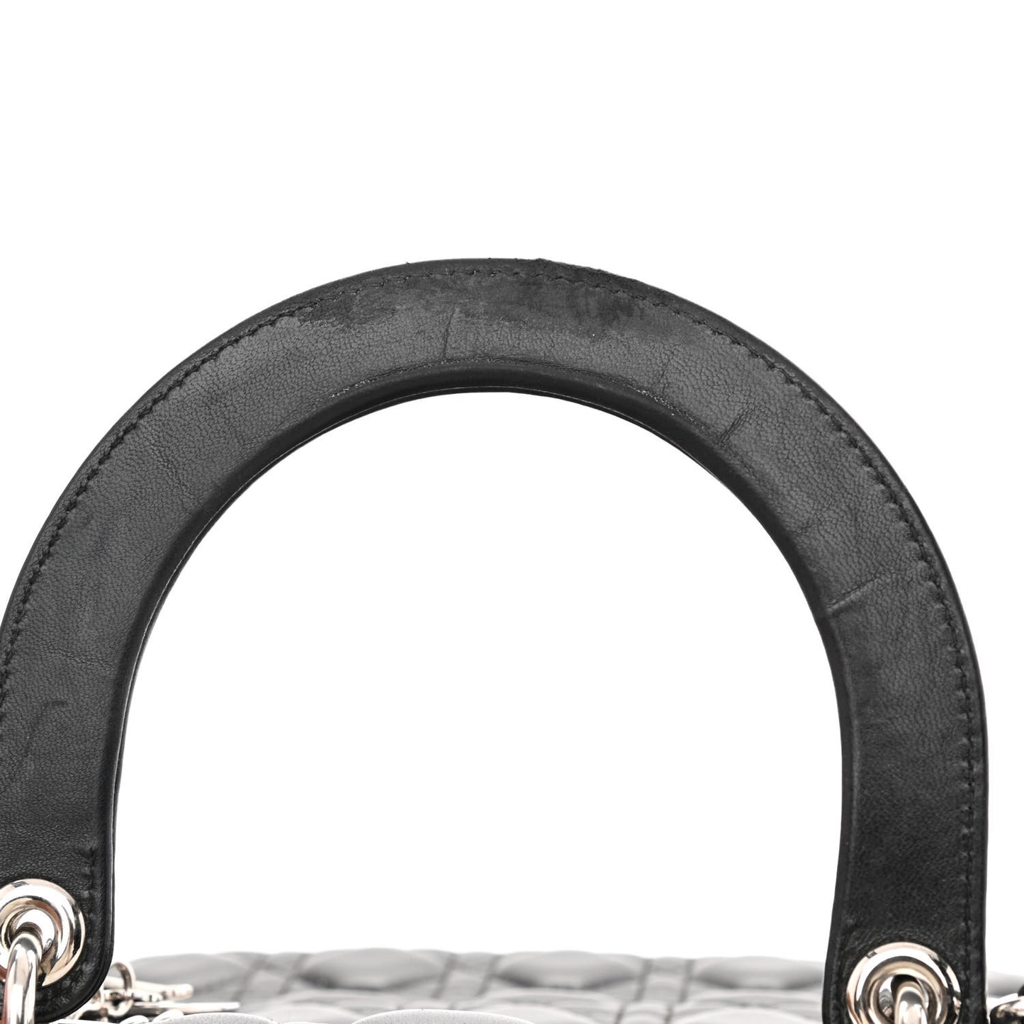 Lambskin Cannage Large Lady Dior Black
