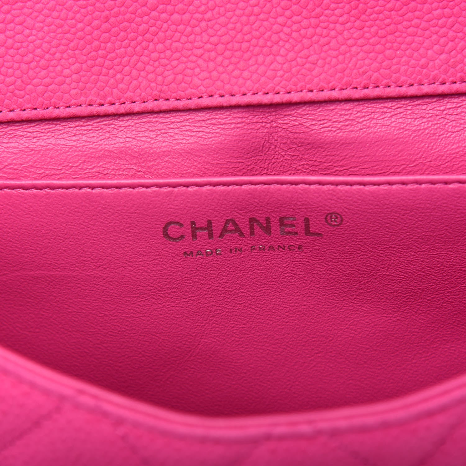 Chanel Iridescent Caviar Quilted Clutch with Chain Flap Pink 6 of 10