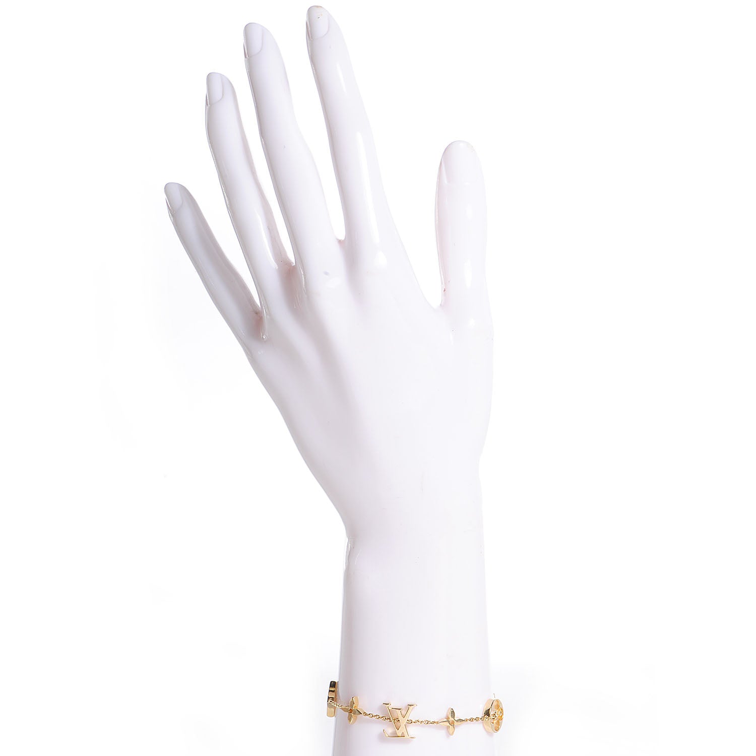 Louis Vuitton 18K Yellow Gold Monogram Bracelet 2 of 5