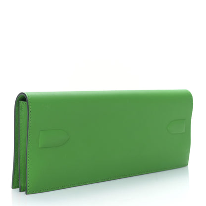 Hermes Swift Shadow Clutch 29 Vert Yucca 3 of 9