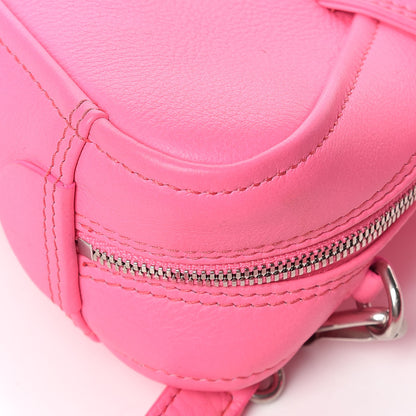 Balenciaga Shiny Day Calfskin XS Triangle Duffle Acid Pink Black 8 of 14