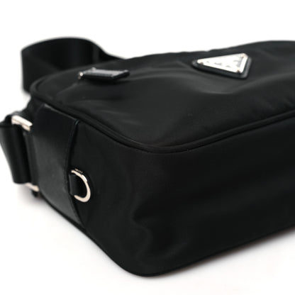 Prada Tessuto Nylon Triangle Shoulder Bag Black 9 of 10