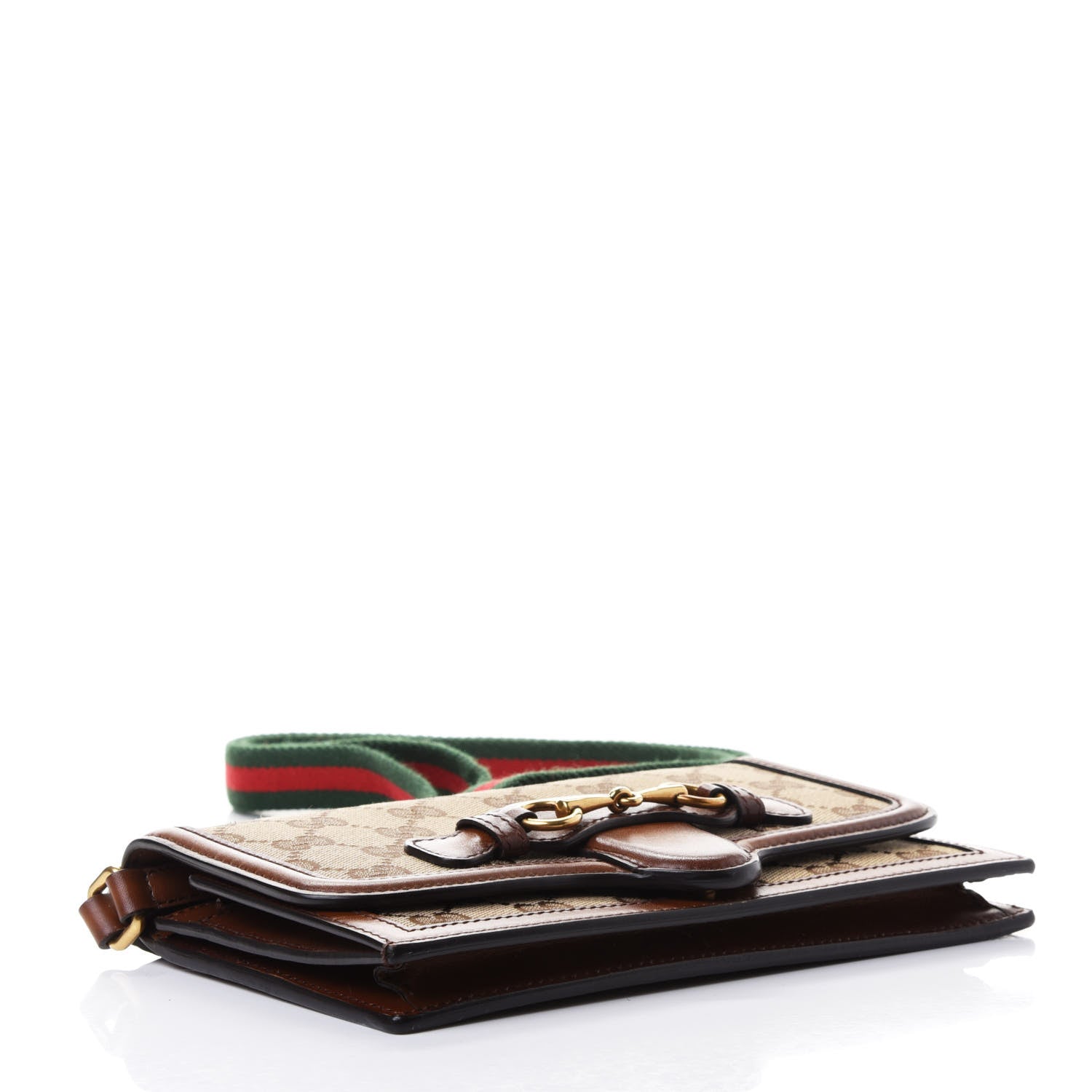 Gucci Monogram Lady Web Convertible Wallet Beige Cuir 3 of 4