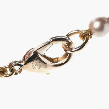 Chanel Resin Pearl CC Long Necklace in Golden Pearly Beige 5 of 7