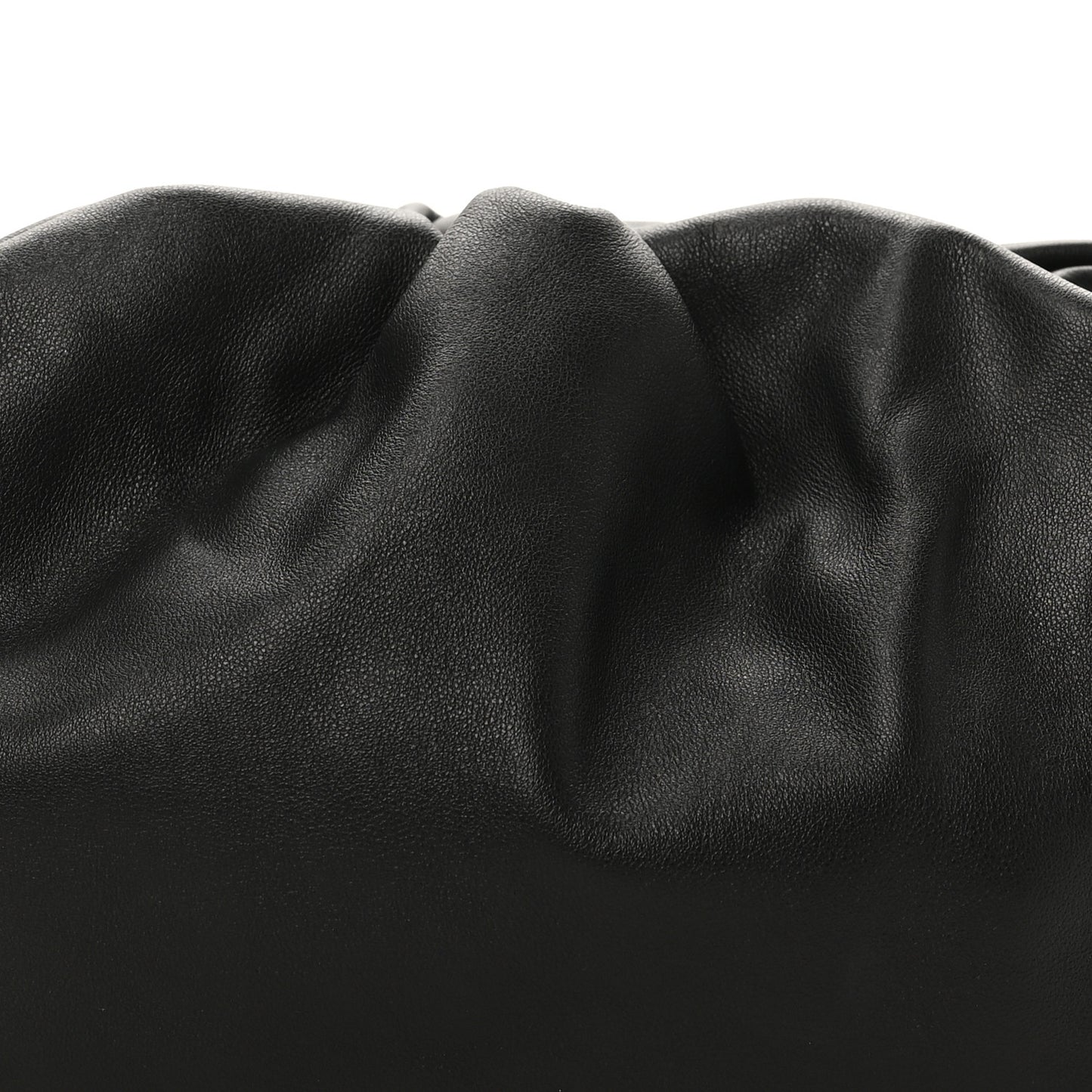 Smooth Butter Calf The Pouch Oversized Clutch Black