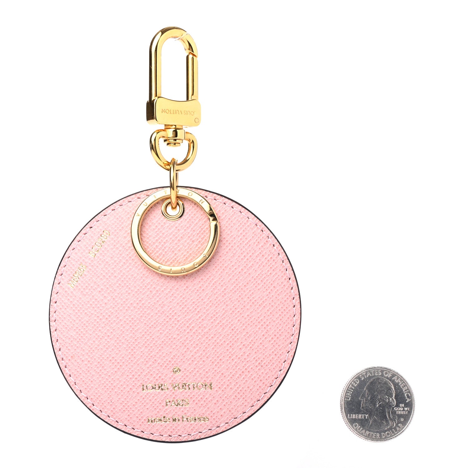 Louis Vuitton Monogram 2020 Christmas Animation Big Wheel Bag Charm Key Ring Rose Ballerine 2 of 4
