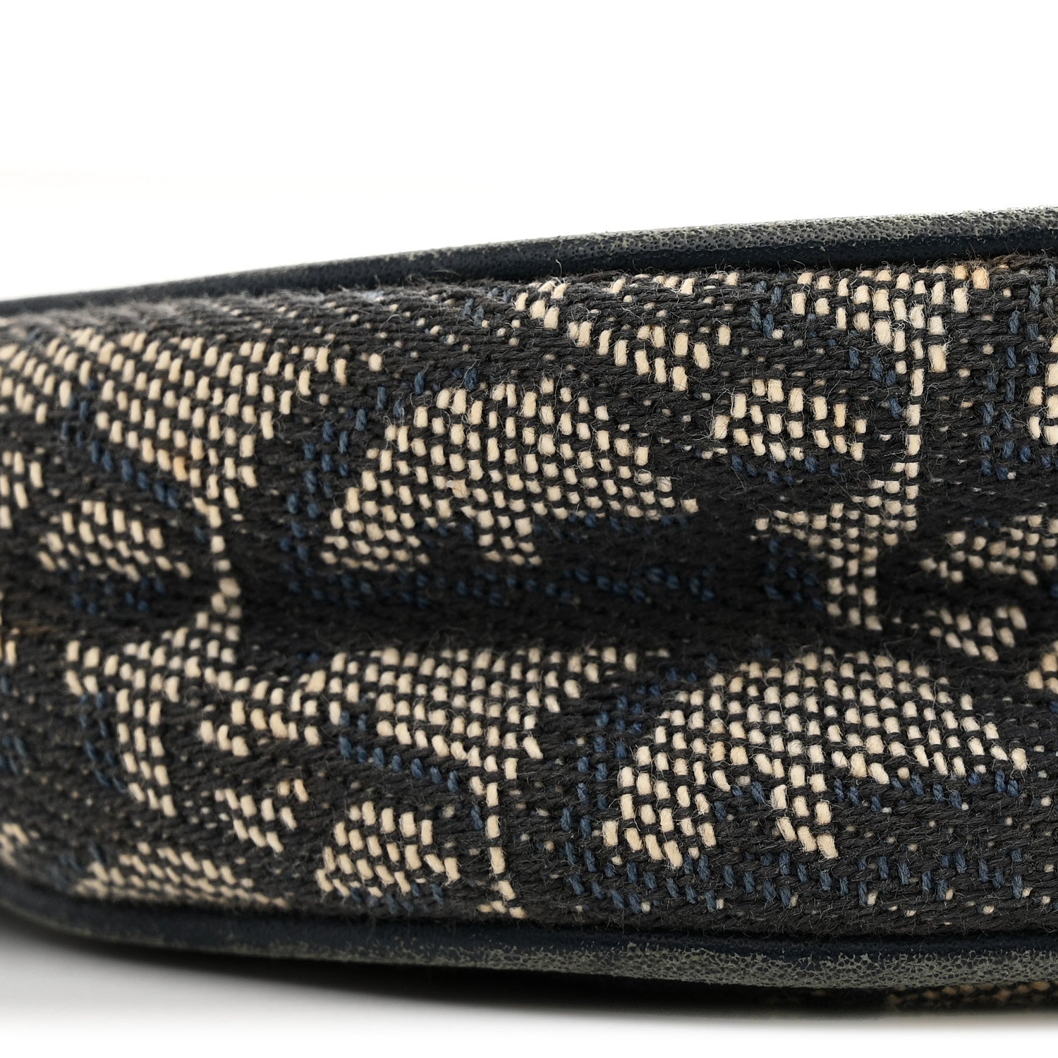 Christian Dior Monogram Mini Saddle Pochette Navy 9 of 12