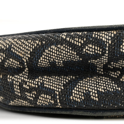 Christian Dior Monogram Mini Saddle Pochette Navy 9 of 12