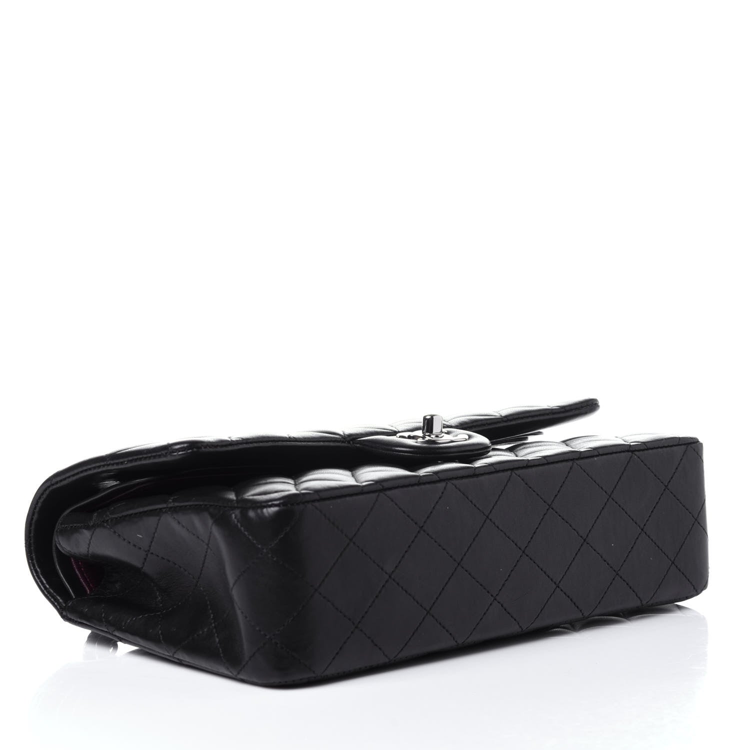 Chanel Lambskin Quilted Medium Double Flap Black 4 of 10