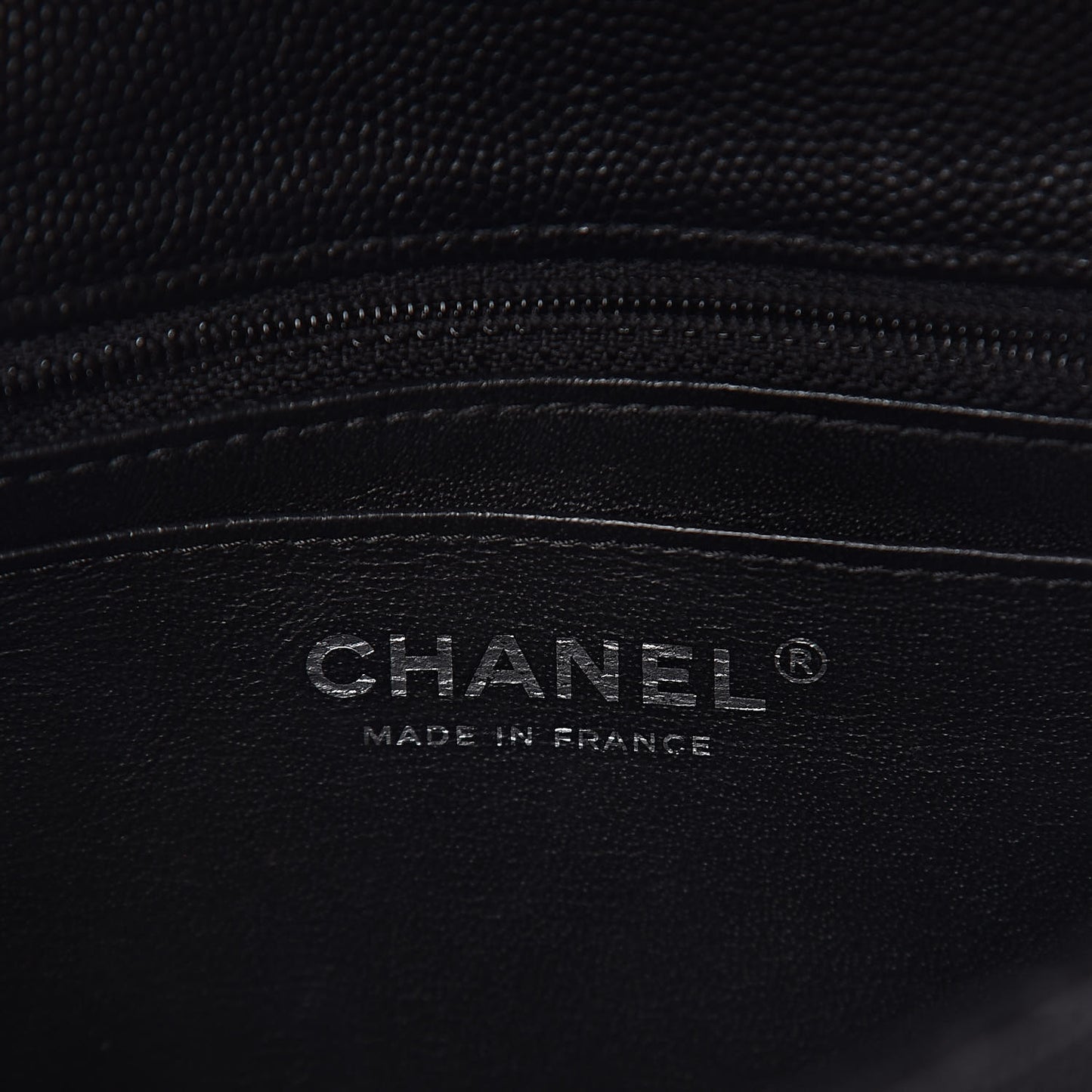 Caviar Quilted Mini Square Flap Black