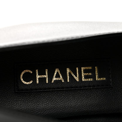 Chanel Calfskin Patent Mary Janes Flats 41 Black 8 of 11