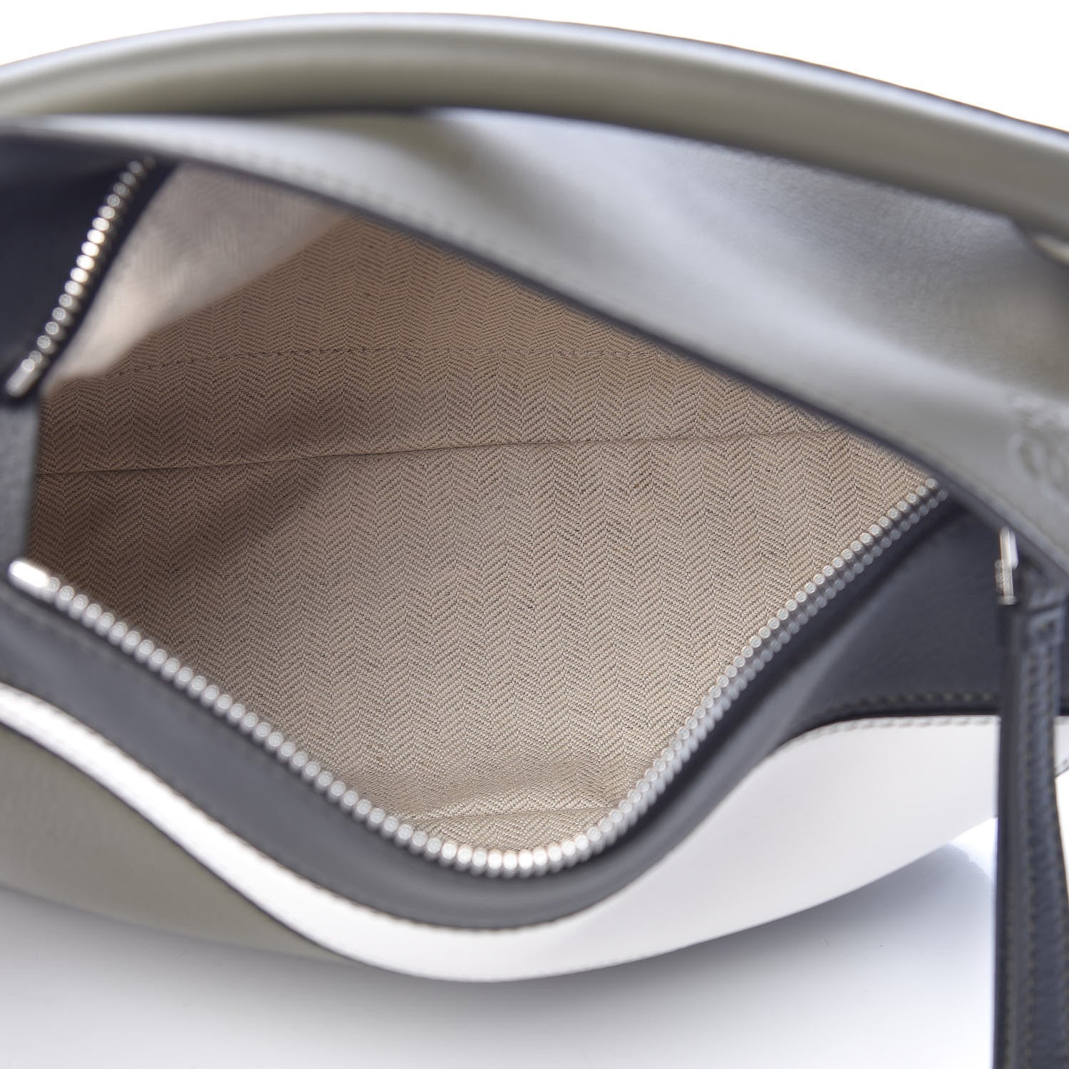 Loewe Calfskin Small Puzzle Bag Khaki Green Soft White 5 of 9
