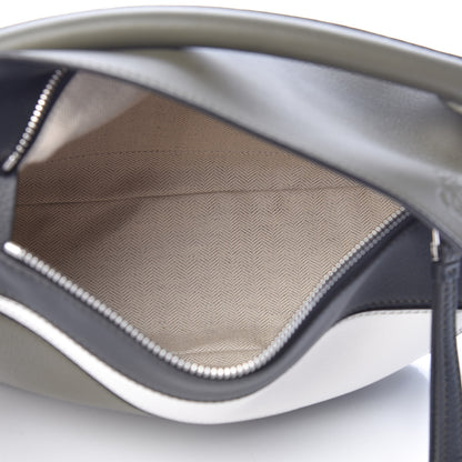 Loewe Calfskin Small Puzzle Bag Khaki Green Soft White 5 of 9