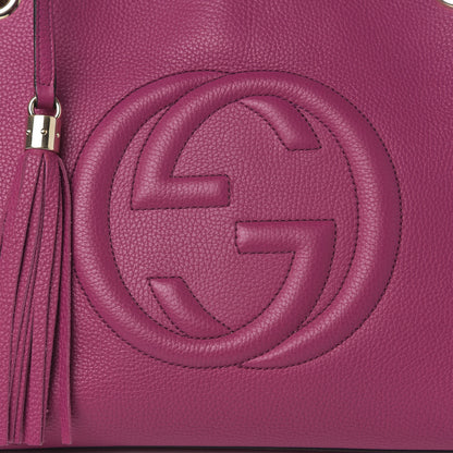 Gucci Cellarius Calfskin Medium Soho Chain Shoulder Bag Bright Bouganville 13 of 13